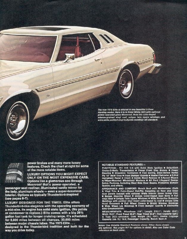 1975 Ford Elite Brochure Page 8